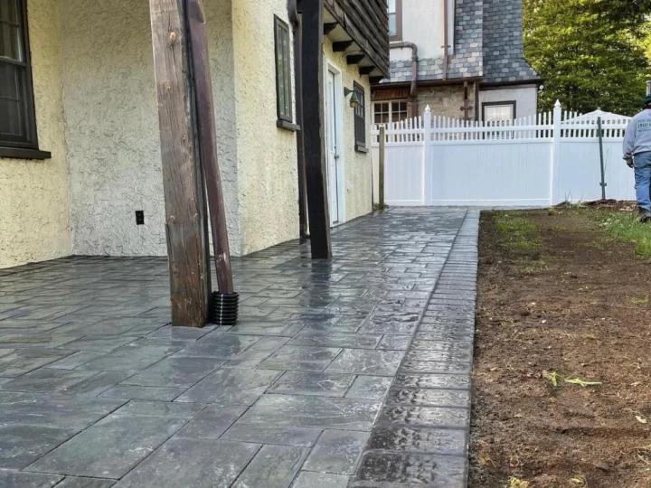 Paver Patio with Fire Pit — RTJ Construction